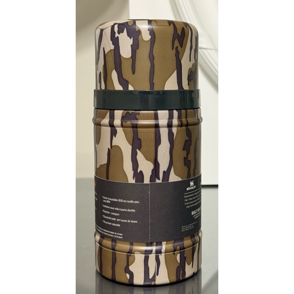 STANLEY Classic Legendary 24oz Food Jar, MOSSY OAK BOTTOMLAND CAMOUFLAGE - Picture 2 of 6